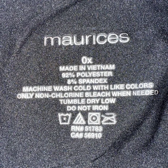 Maurices Ultra Soft High Waist Leggings Size 0X Black Regular Loungewear Comfy - Picture 2 of 6